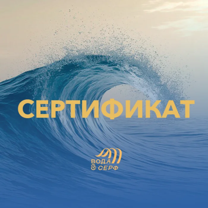 Сертификат «Вода и Серф»